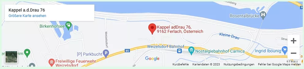 Link zur Google Maps Route vom Eggerhof Leben Pia Bokalic